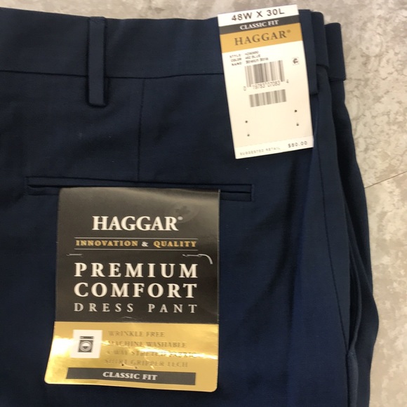 Haggar premium comfort dress pants navy - Picture 2 of 3